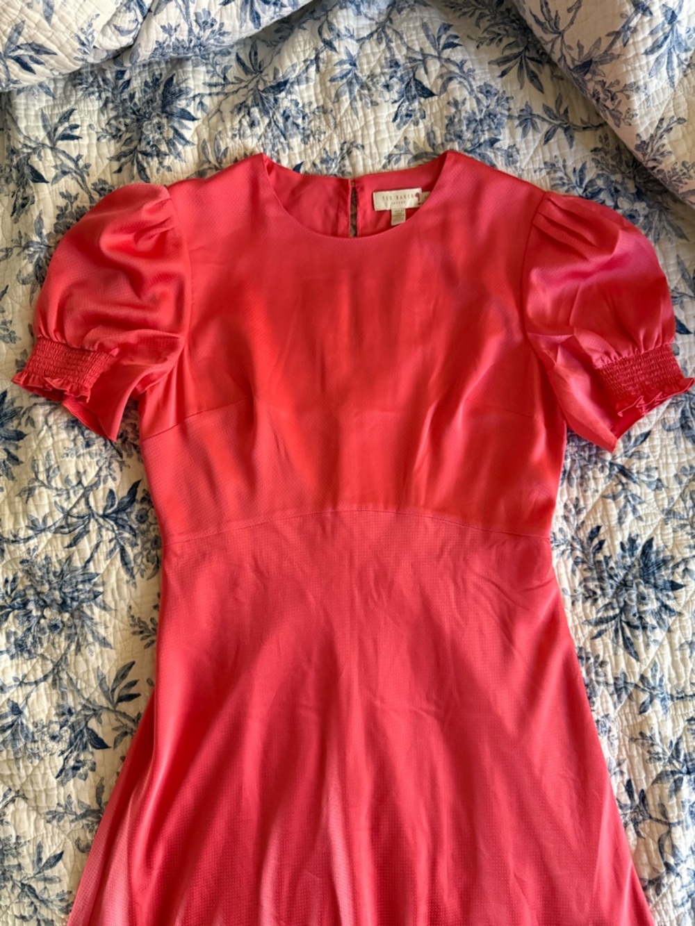 Ted Baker Maxi Silk Coral Dress